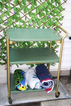 Moderized Vintage 1950s Westinghouse Rolling Party Cart