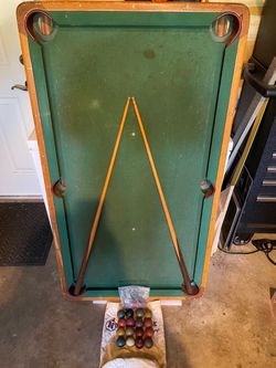 Vintage Burrows Model 545 folding billiards table