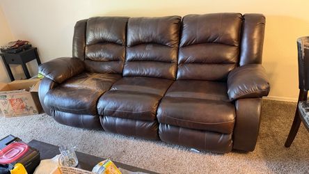 Leather coach