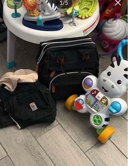 Baby Gear Lot – Toys, Bags & Carrier