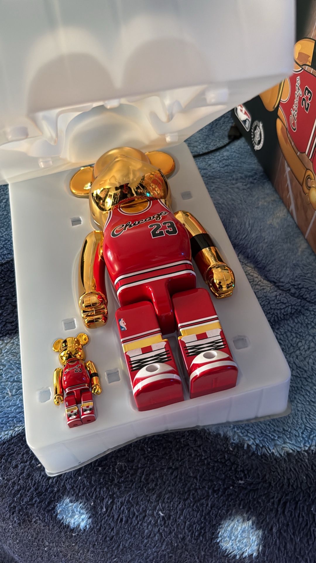 Bearbrick Michael Jordan 1985 Rookie Jersey 100% & 400% Set