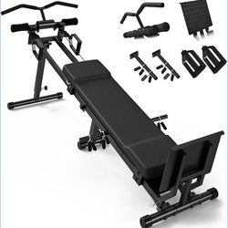 GMWD Total Home Gym with Detachable Footplate,Swing Attachment and Weight Holder,Versatile Total Bod