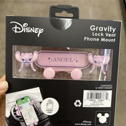 NWT Licensed Disney Angel gravity lock vent  Phone Mount