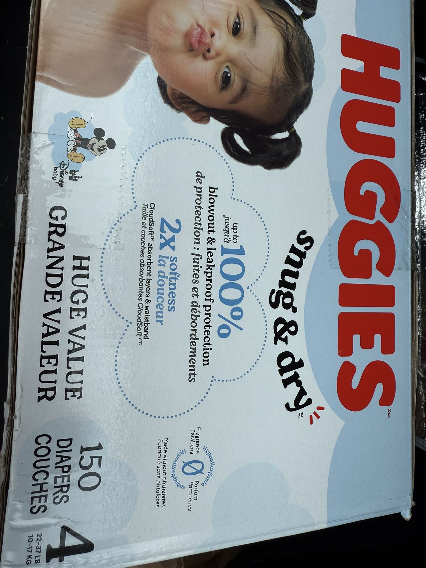 Size 4 Huggies Unopened Box