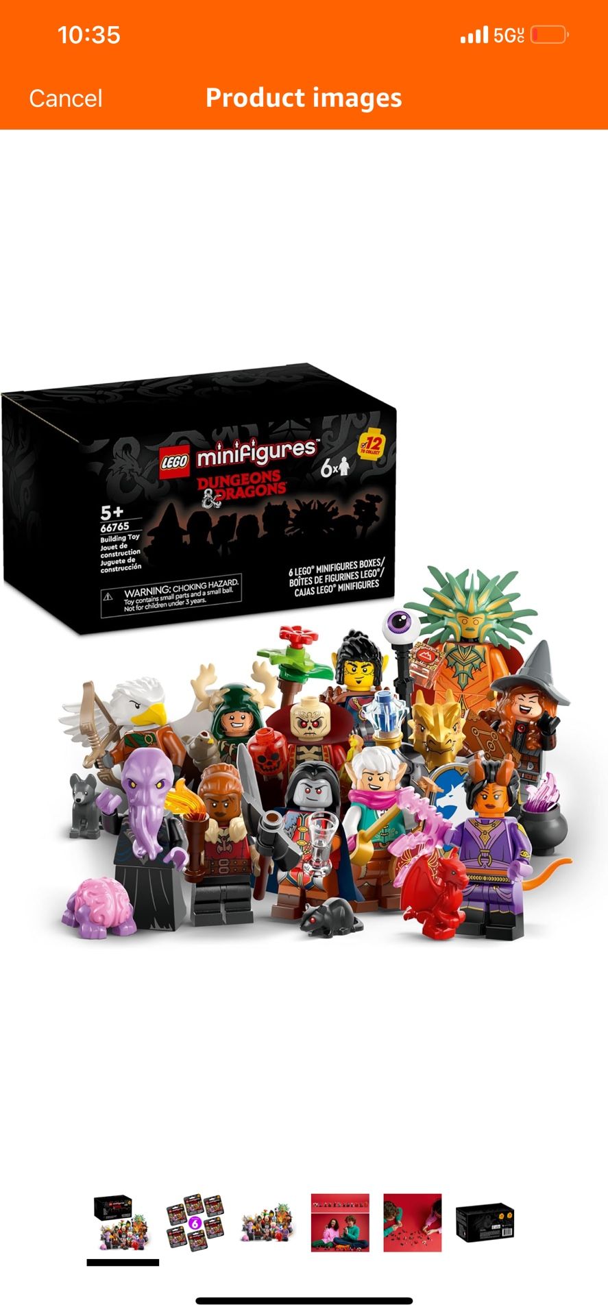 LEGO 71047 Dungeons & Dragons Collectible Minifigures 6 Pack 