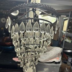 Antique Crystal Chandelier Pendant Light 