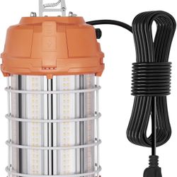 VEVOR LED Temporary Work Light, 150W, 20000lm Construction Lights, 5000K Portable Super Bright & Waterproof & Connected Up to 6 lights, Hanging Job Si