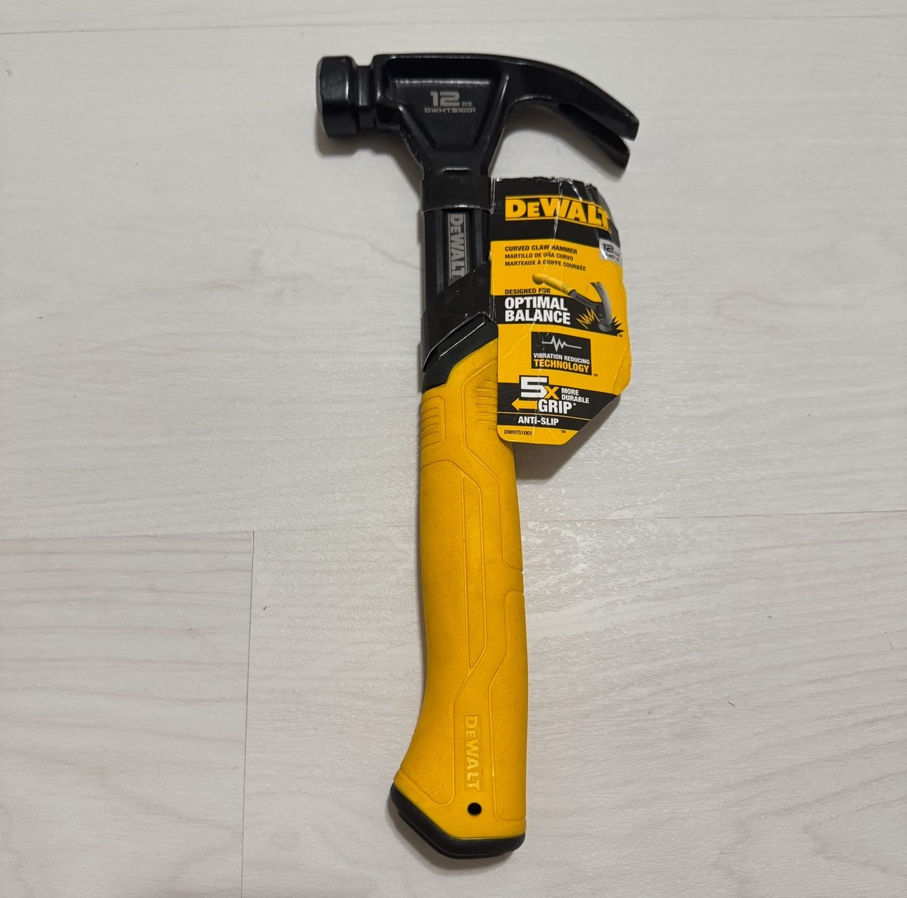 Dewalt 12 ounce Steel Curved Claw Nailing Hammer