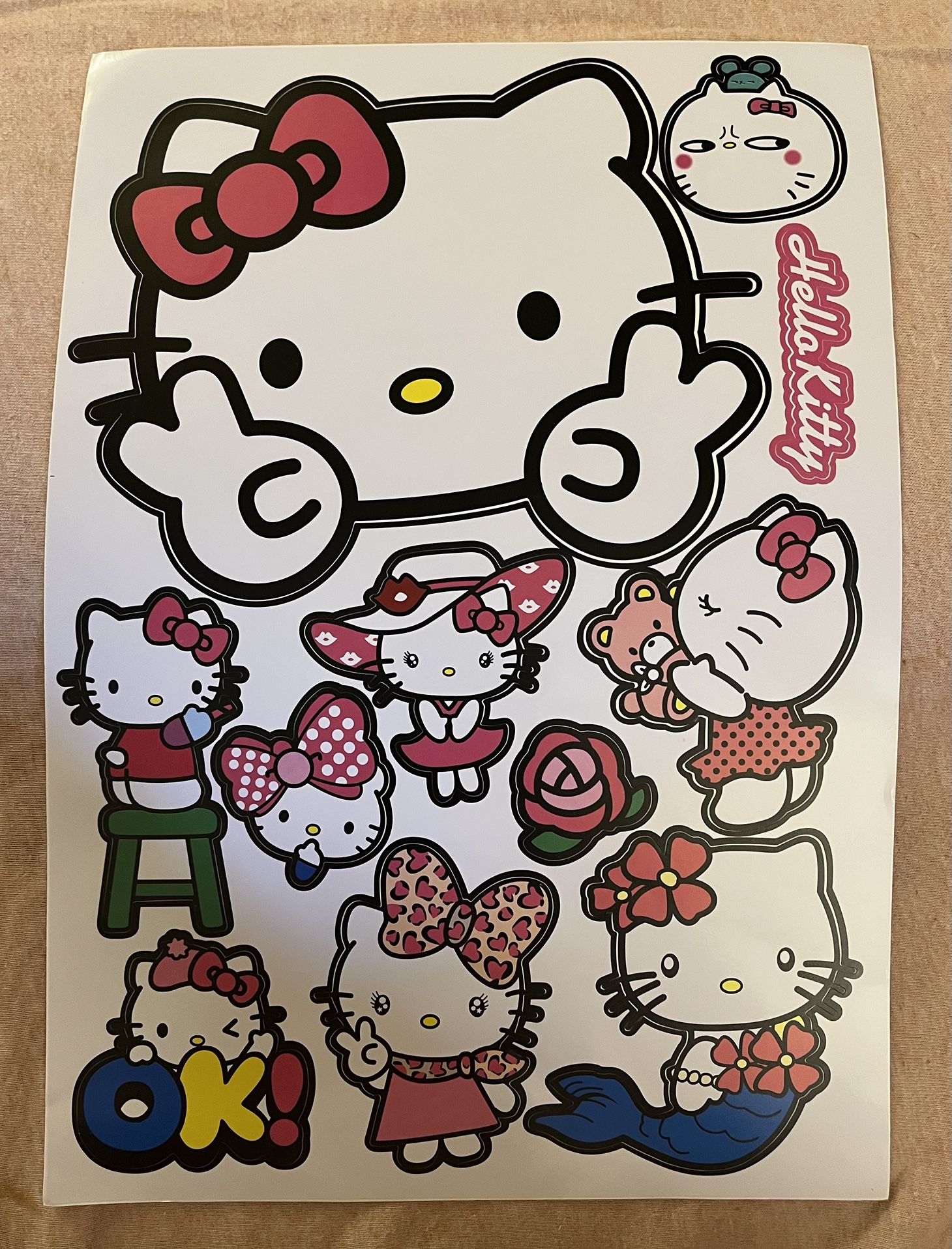 New Hello Kitty Sticker Sheet-Page4of5