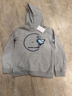 Nike Boys Crane Classic Gray Hoodie – Size L – NWT