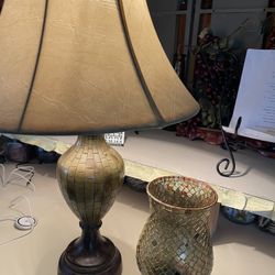 LAMP AND CANDLE HOLDER SET