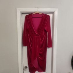 Pink Velvet Dress