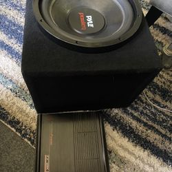 12” Subwoofer 1600 Watts With Box And 1500 Watt Amp $200obo