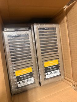 Box of six 4 by 10 brown air vents brand new