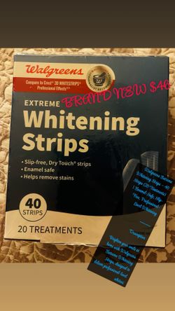 Walgreens Extreme Whitening Strips – 40 Strips (20 Treatments) | Enamel-Safe, Slip-Free, Professional-Level Whitening 