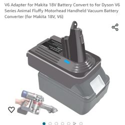 Makita 18V Battery Convert to for Dyson V6 Series Animal Fluffy Motorhead Handheld Vacuum Battery Converter (for Makita 18V, V6)