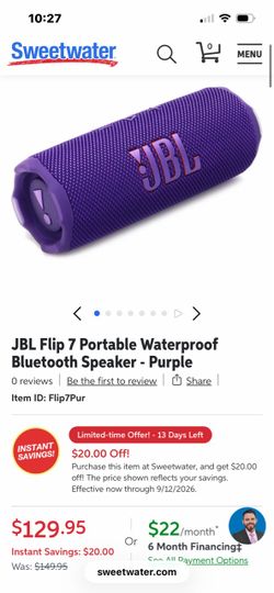 JBL Flip 7 Bluetooth Speaker