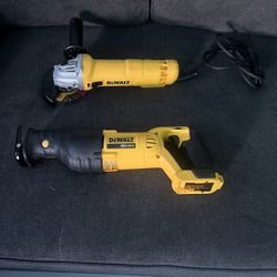 Dewalt Sawzall New 20v $110/ New Dewalt Grinder $90