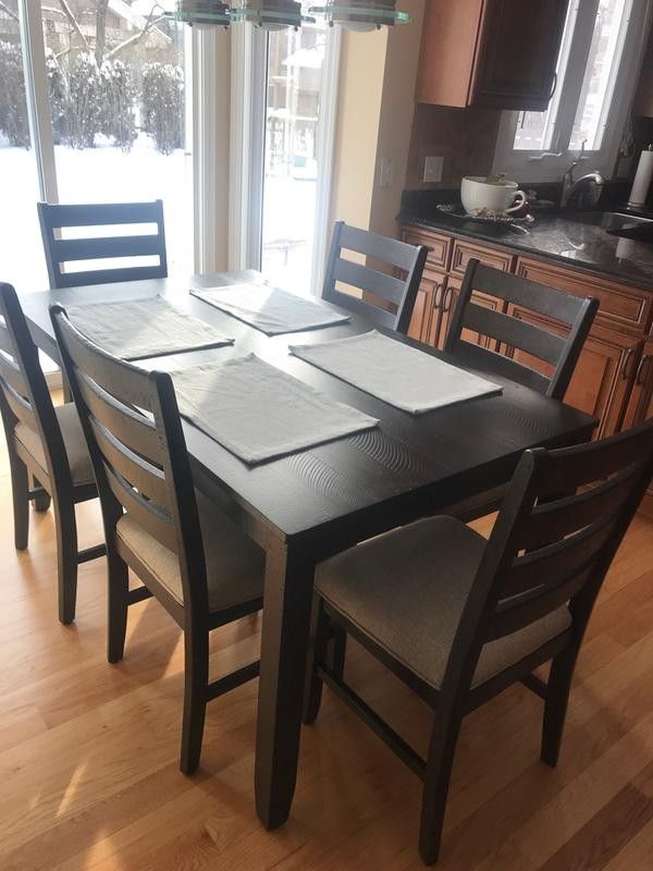 Rokane Brown 7 Piece Dining Set🚨Finance&Delivery Available