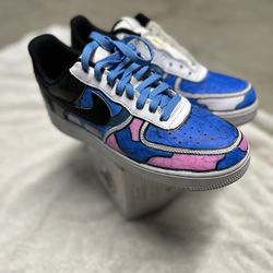 Custom Men’s Nike Air Force One Size 8.5 In Excellent Condition