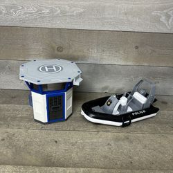 Bruder 62733 Police Boat And Playmobil Police Helicopter Helipad (contact info removed)