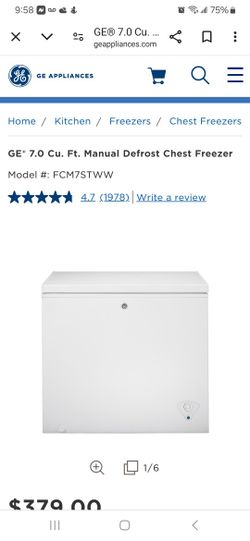 GE DEEP FREEZER