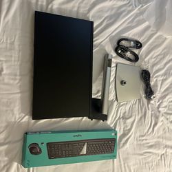Brand New Dell Monitor And Logitech Keyboard