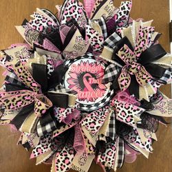 New! Cancer Awareness Wreath 