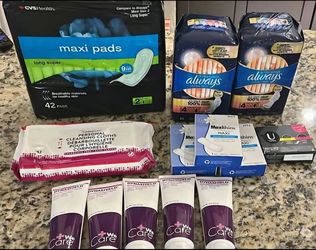 Always, Maxi, and Dynashield Feminine Care and Skin Protectant Bundle