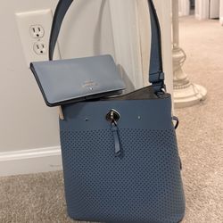 Perfect Kate spade Bucket Bag- Blue