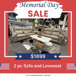 2 Pc Sofa And Loveseat 