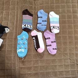 Women's Hershey's Kisses Socks Size 5-9 Bundle Of 6