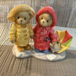 Cherished Teddies "Joey and Lindsey: We Can Weather Any Storm Together" figurine