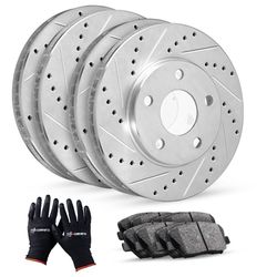 Front And Rear Rotors And Pads 