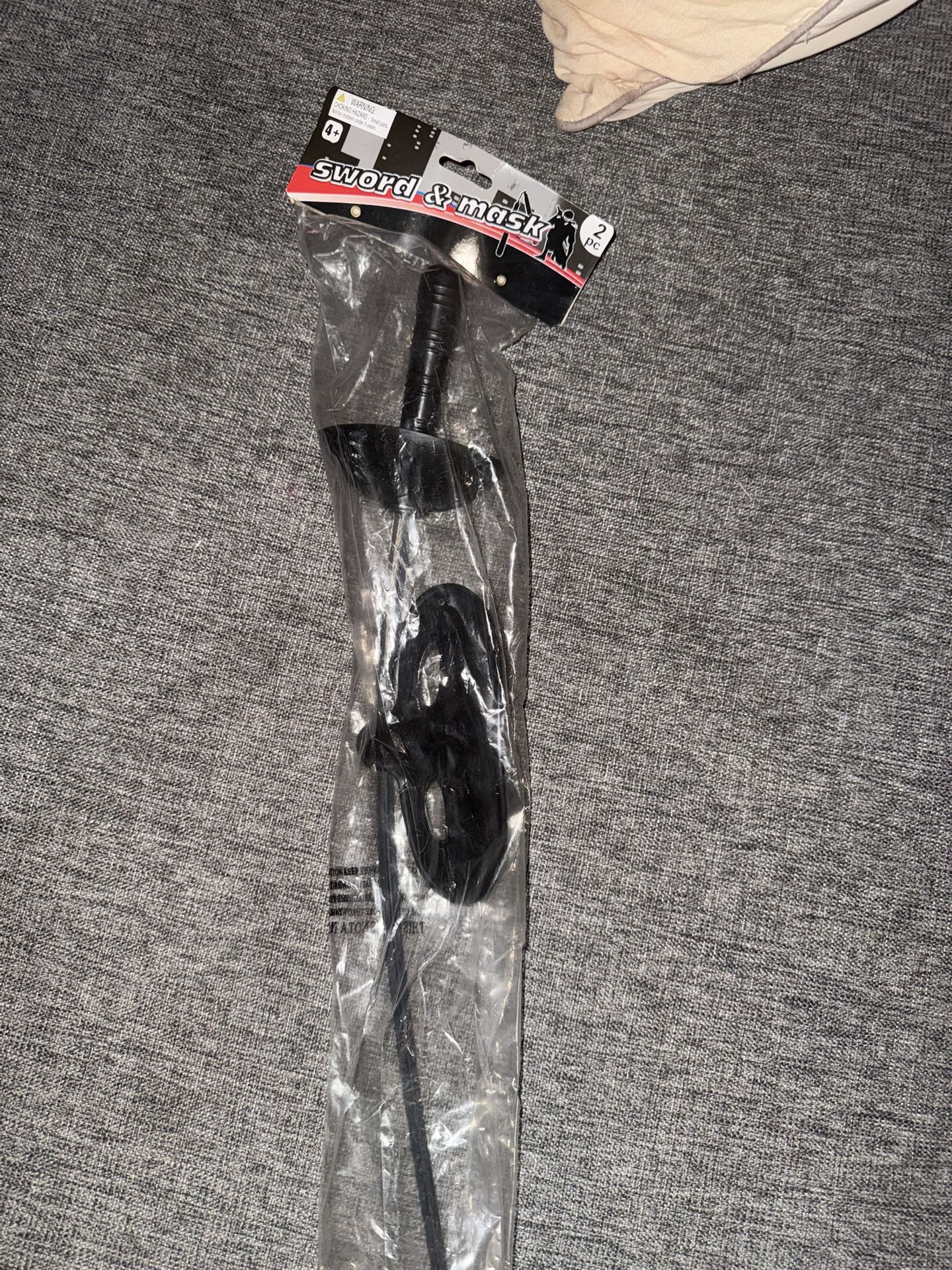 Zorro Mask And Sword And Long Black Cape.  NEW