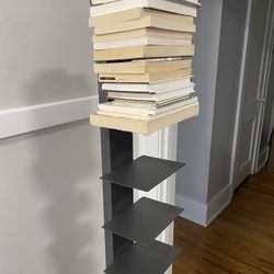 Bookcase - Eurostyle Sapiens 60"H 10-Shelf Bookcase, Anthracite 