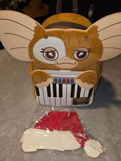 Loungefly Gremlins Gizmo Holiday Cosplay Backpack with Removable Hat