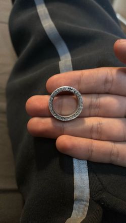 Chrome heart ring