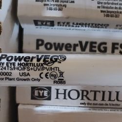 Hortilux PowerVeg 2' T5 full spectrum + uv f24t5/ho/fs+uv/pv/htl , box of 24 new