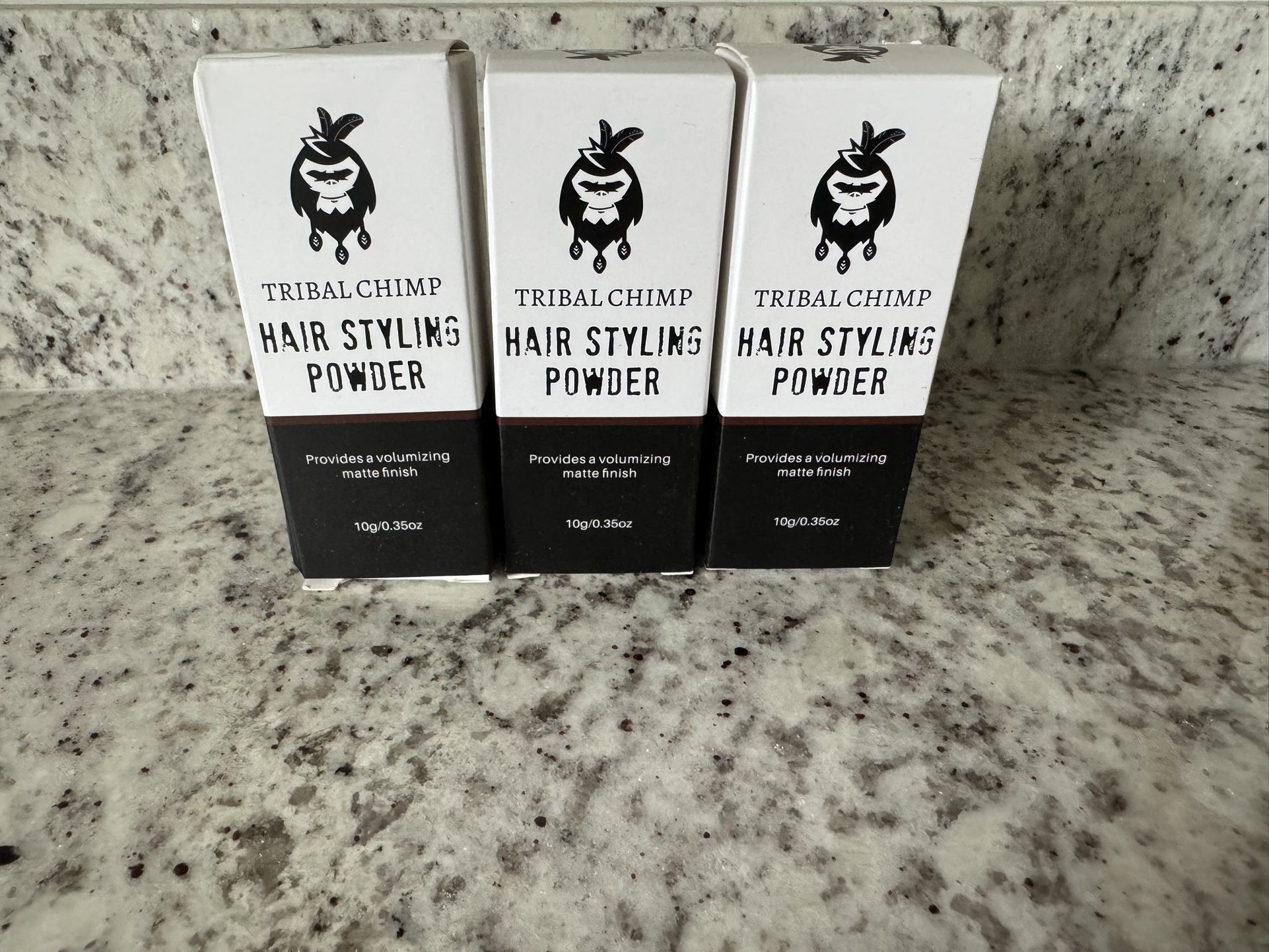 3 New Boxes Tribal Chimp Hair Styling Powder
