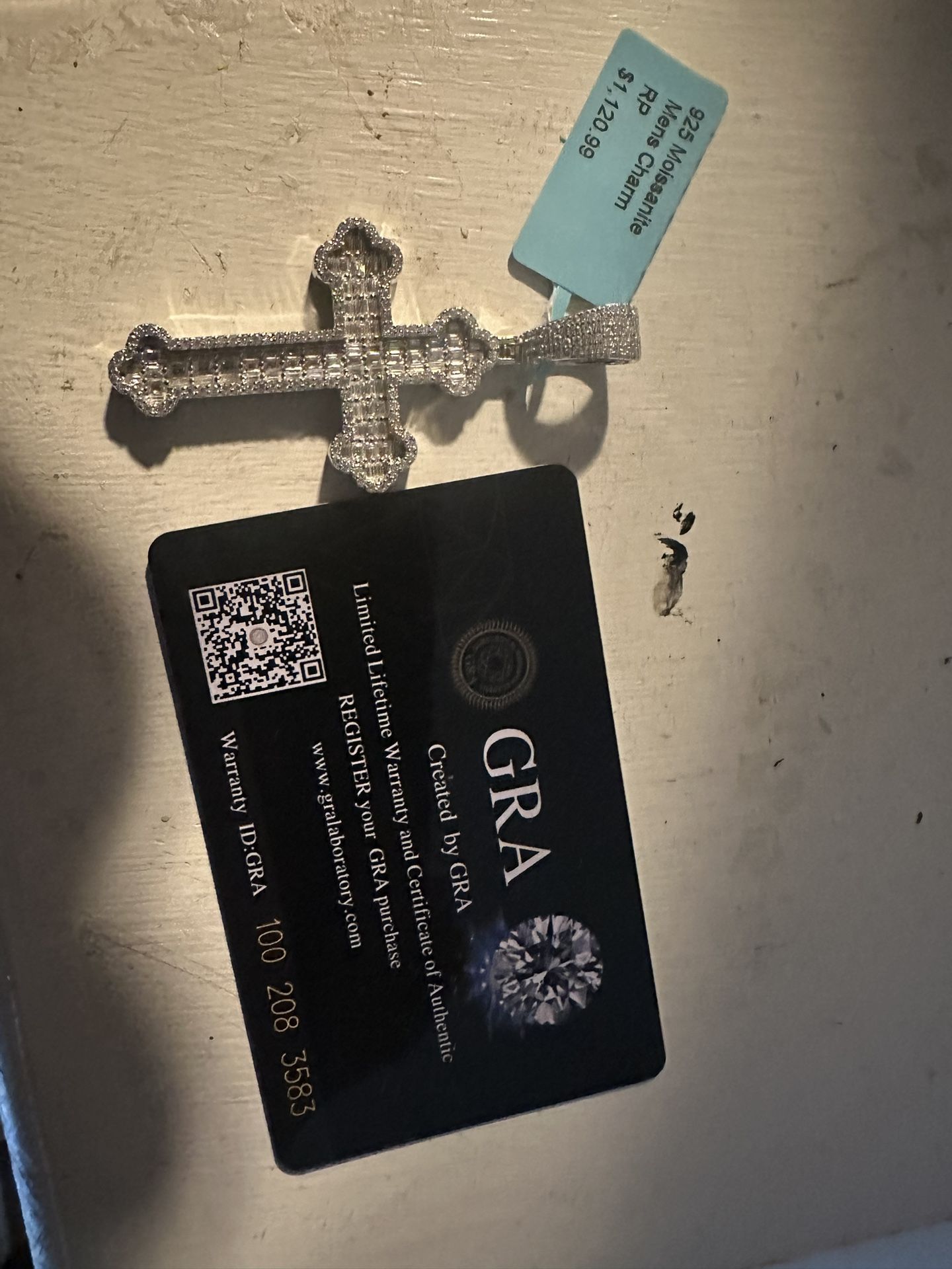 Moissanite Cross