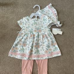 3 Piece Baby Girl Set