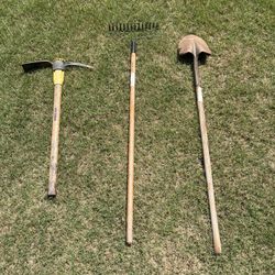 Tool Set (Shovel + Pickaxe+ Rake)