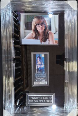 J Lo Signed, PSA-Certified, " The Boy Next Door " Movie Flyer Display Piece 