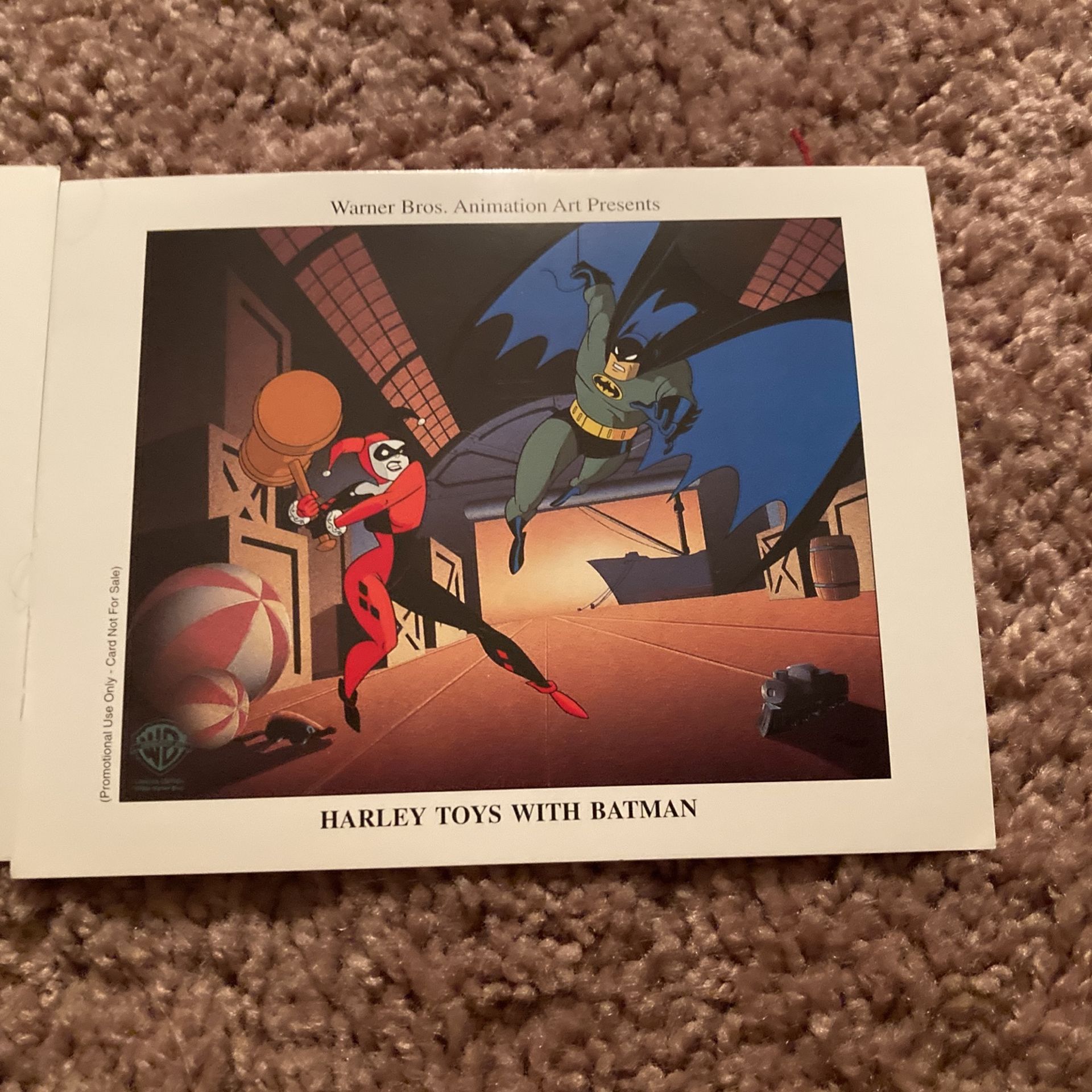 “Harley Toys W/ Batman”Promo Card