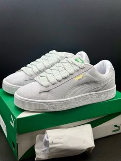 MEN’S PUMA SUEDE XL (SILVER MIST-PUMA WHITE) SZ 10