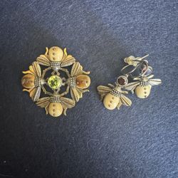 Vintage Zelandia Pendant And Earrings (set)