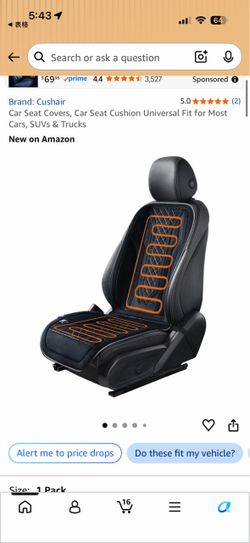 [SALE / BRAND NEW] Cushair Heated Car Seat Cushion Cover (Universal Fit for Cars, SUVs & Trucks)