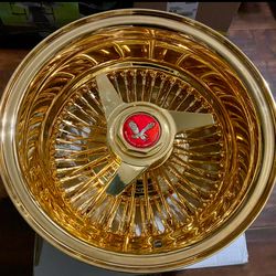 5 All Gold Zenith Wire Wheels- Rims- Brand New In Box!