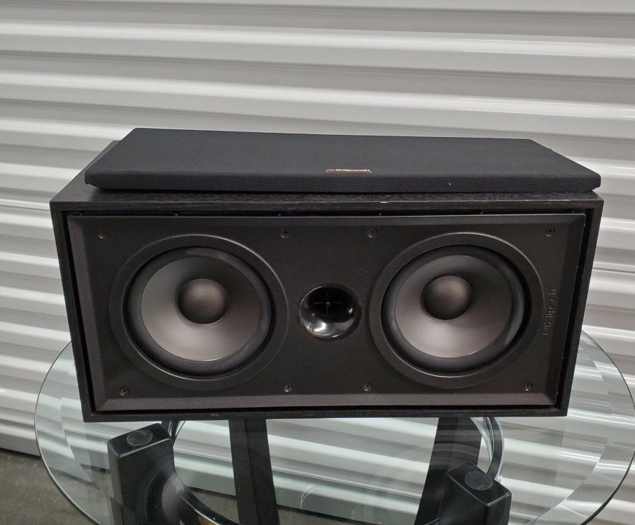 Klipsch Kg 2.2v Magnetically Shielded Center Channel Speaker Excellent Vintage Condition Black Oak Finish USA $50 ea (3) available